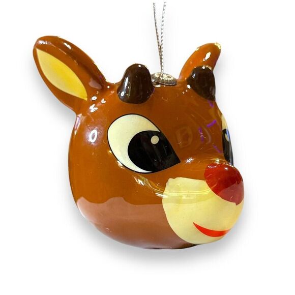 Hallmark Rudolph the Red Nosed Reindeer Ornament Retired 50th Anniversary 3in - Picture 4 of 8